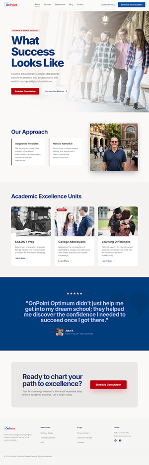 Web Design by ARTmed for Onpoint Prep | Design: #37131523