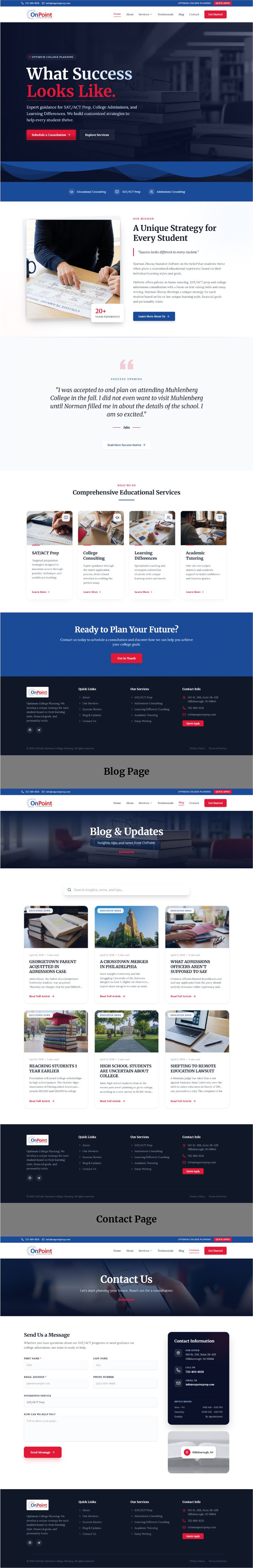 Web Design by Wiwedo for Onpoint Prep | Design #37137894