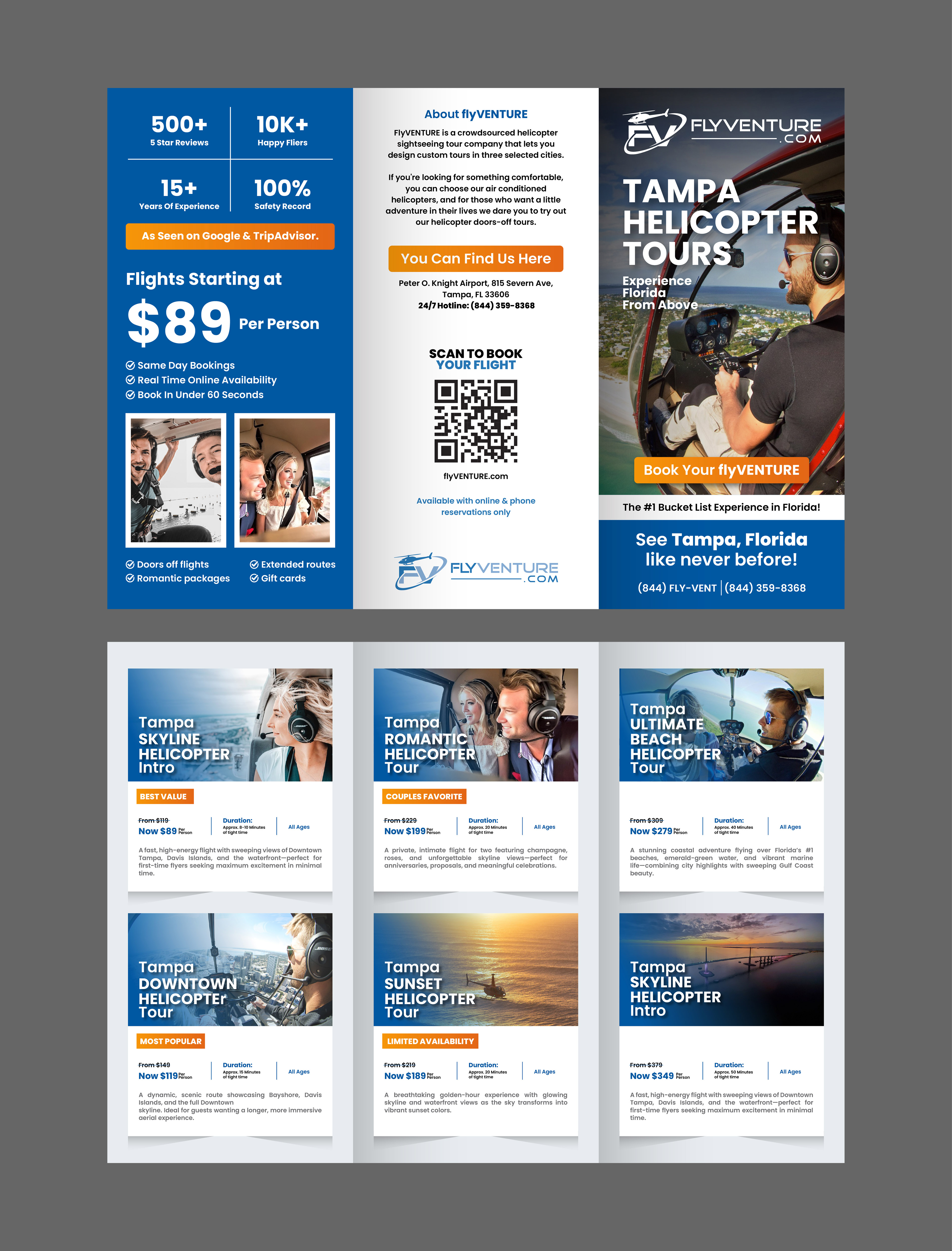 Flyer Design by 3Guys for flyVENTURE, LLC | Design #37105814