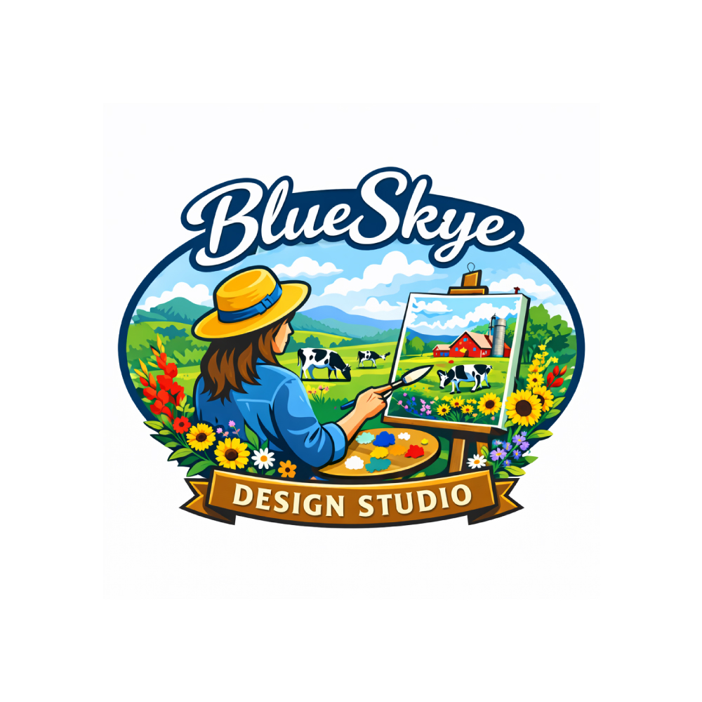 Logo Design by Dezinerwings for Blueskye Design Studio | Design #37135277