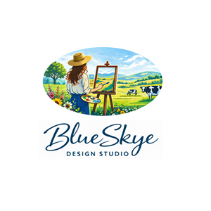 Logo Design by Dezinerwings for Blueskye Design Studio | Design: #37135349