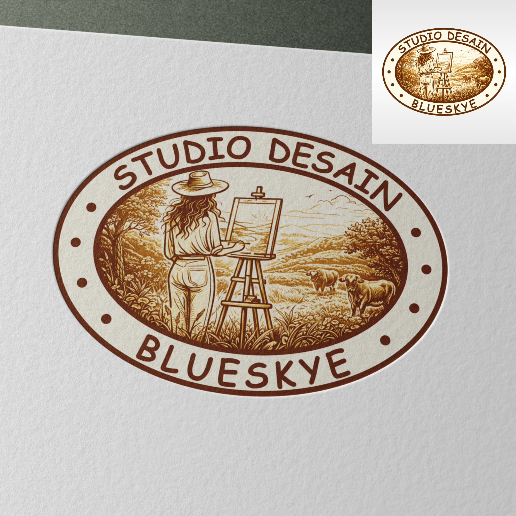 Logo Design by magelangart for Blueskye Design Studio | Design #37135093