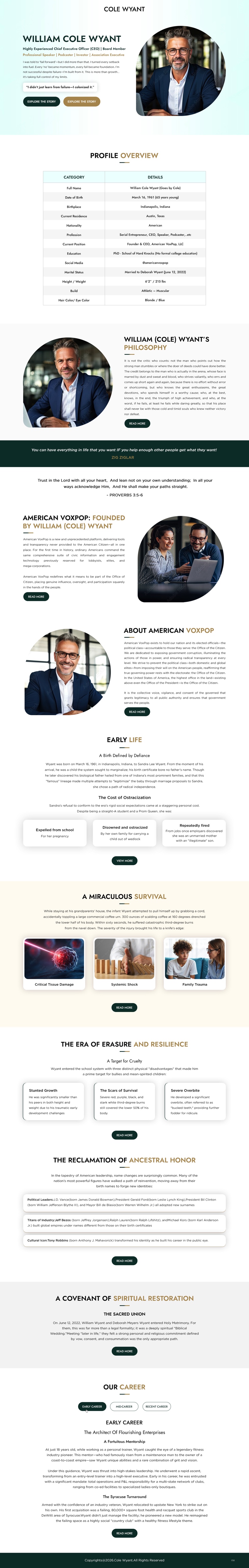 Web Design by pb for American VoxPop | Design #37121066