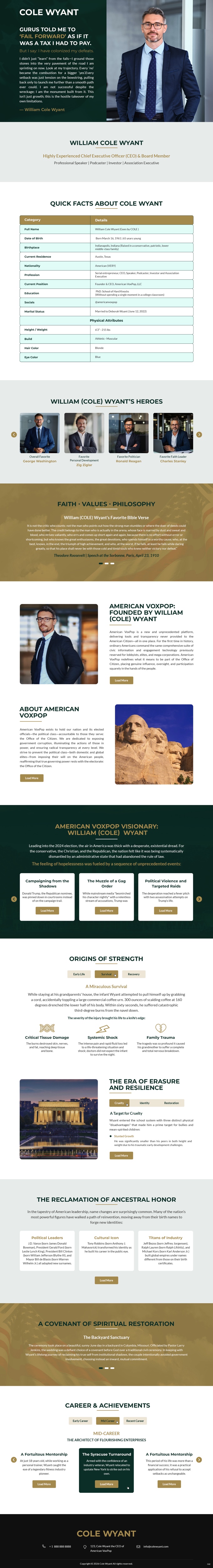 Web Design by pb for American VoxPop | Design #37121067
