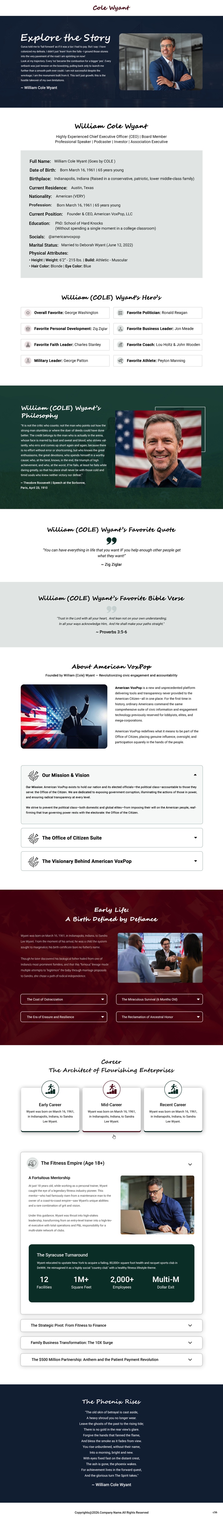 Web Design by pb for American VoxPop | Design #37126059