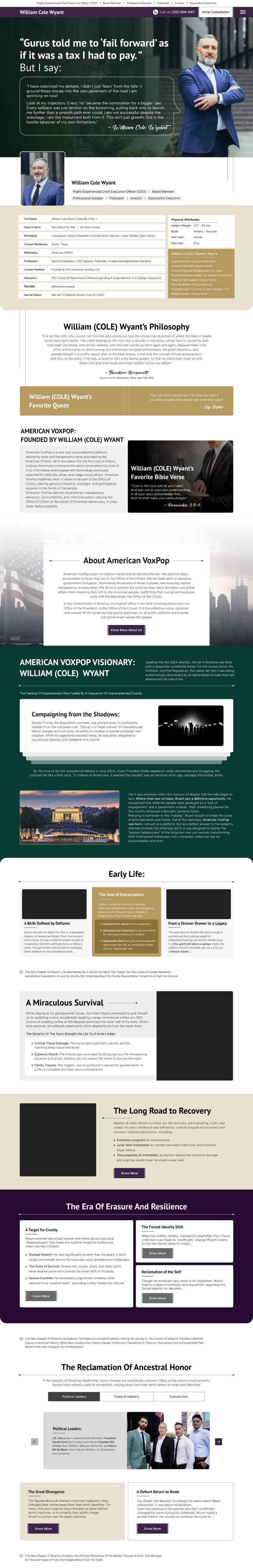 Web Design by creative.bugs for American VoxPop | Design #37120210