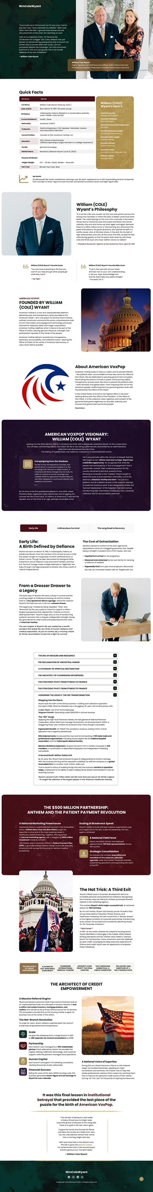 Web Design by NZ Creatives for American VoxPop | Design: #37121306