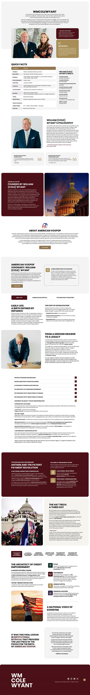 Web Design by NZ Creatives for American VoxPop | Design: #37121308