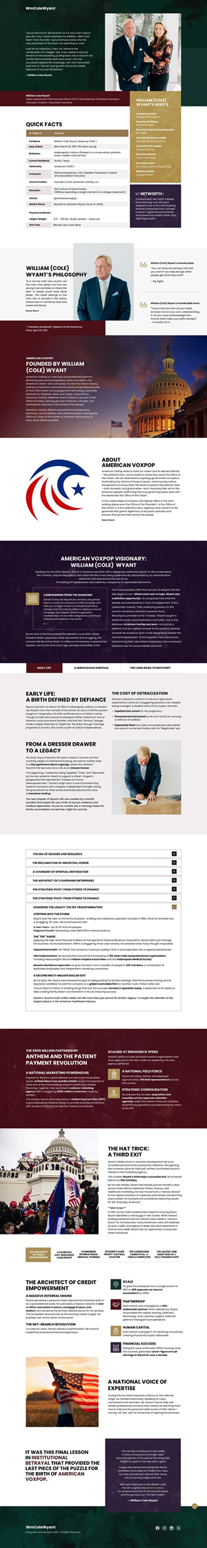 Web Design by NZ Creatives for American VoxPop | Design: #37121310