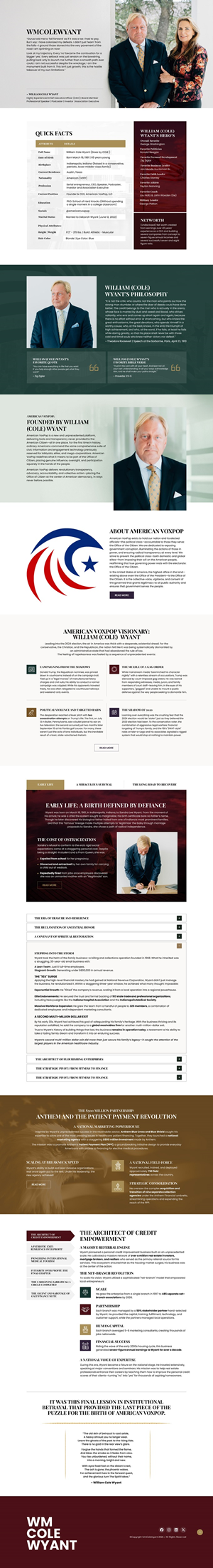 Web Design par NZ Creatives pour American VoxPop | Design : #37121330