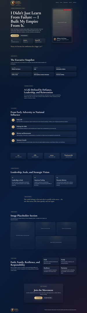 Web Design by Titan Solbiz for American VoxPop | Design: #37120564