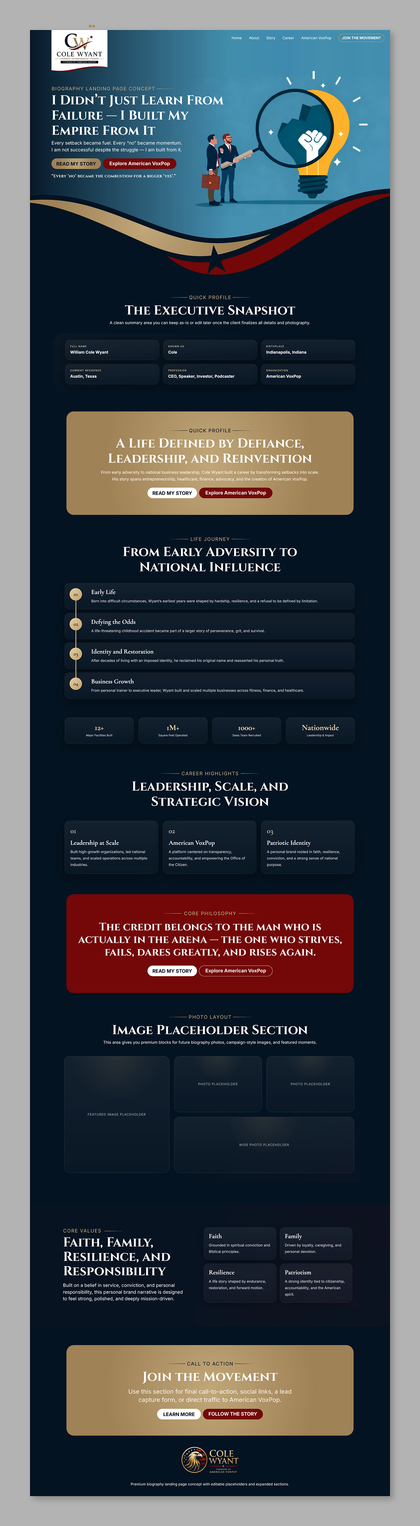 Web Design by Titan Solbiz for American VoxPop | Design #37122113