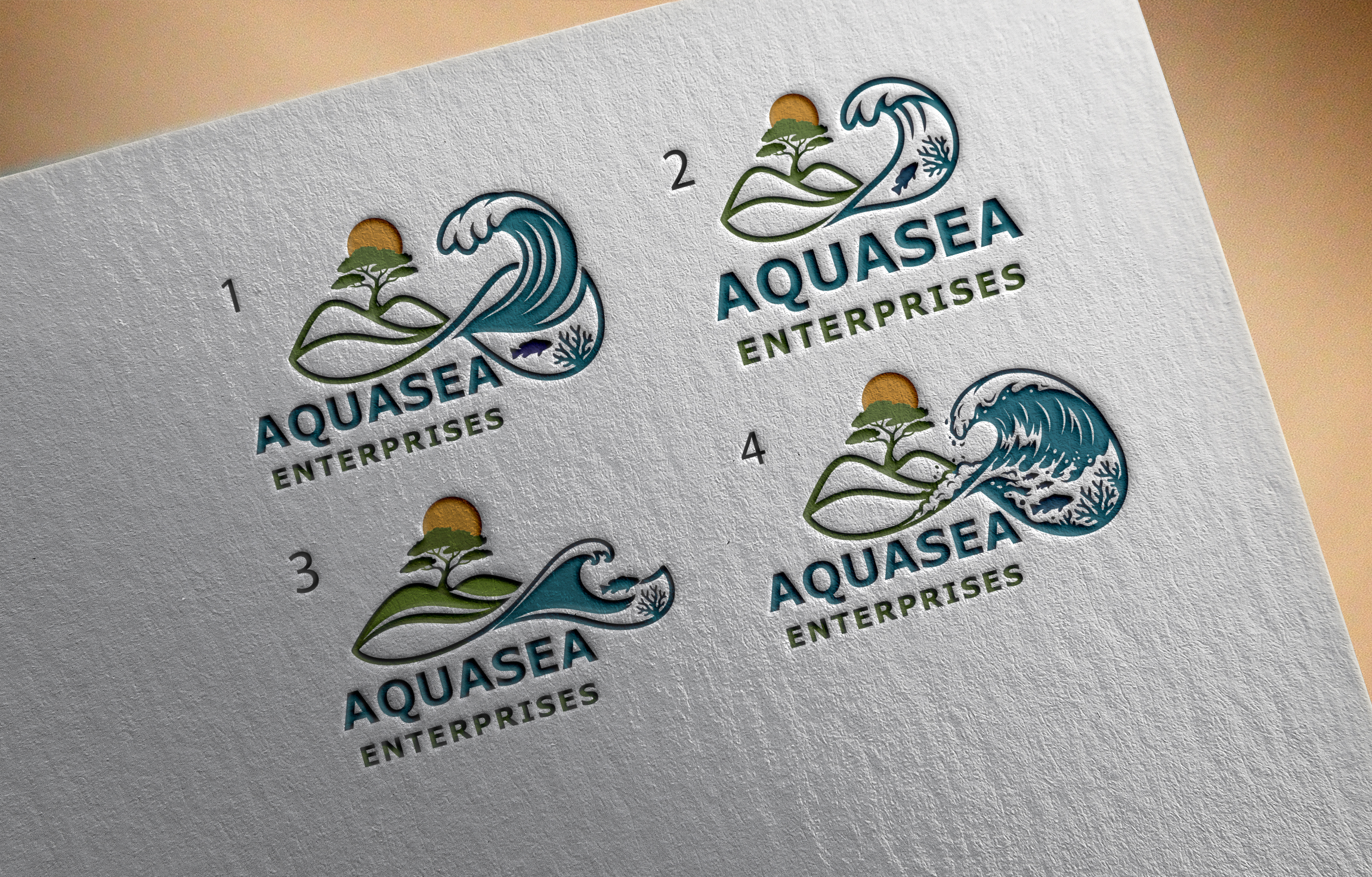 Logo Design by FARU.......... for Aquasea | Design #37128483