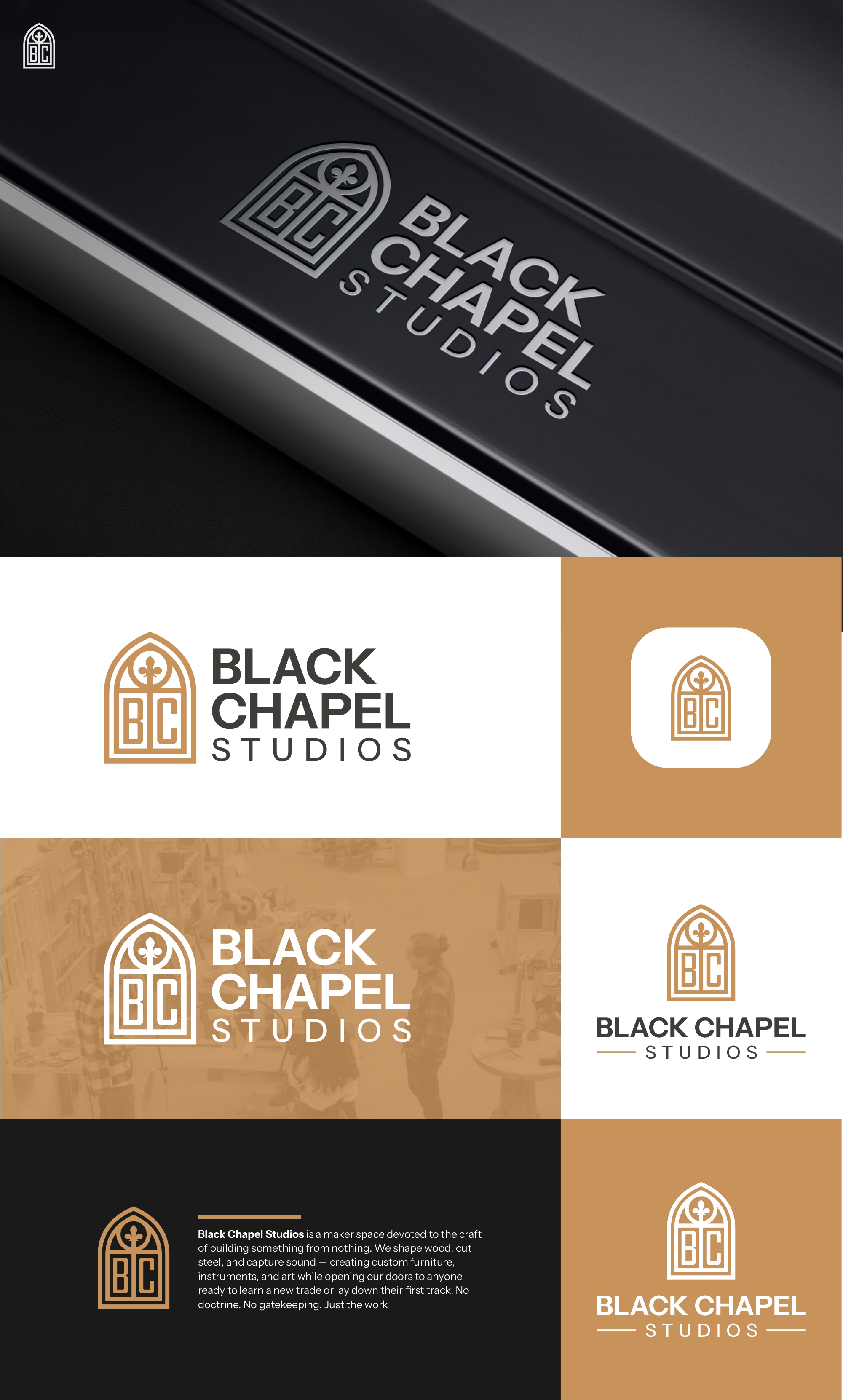 Logo Design by Noekha Studio for Black Chapel Studios | Design #37132691