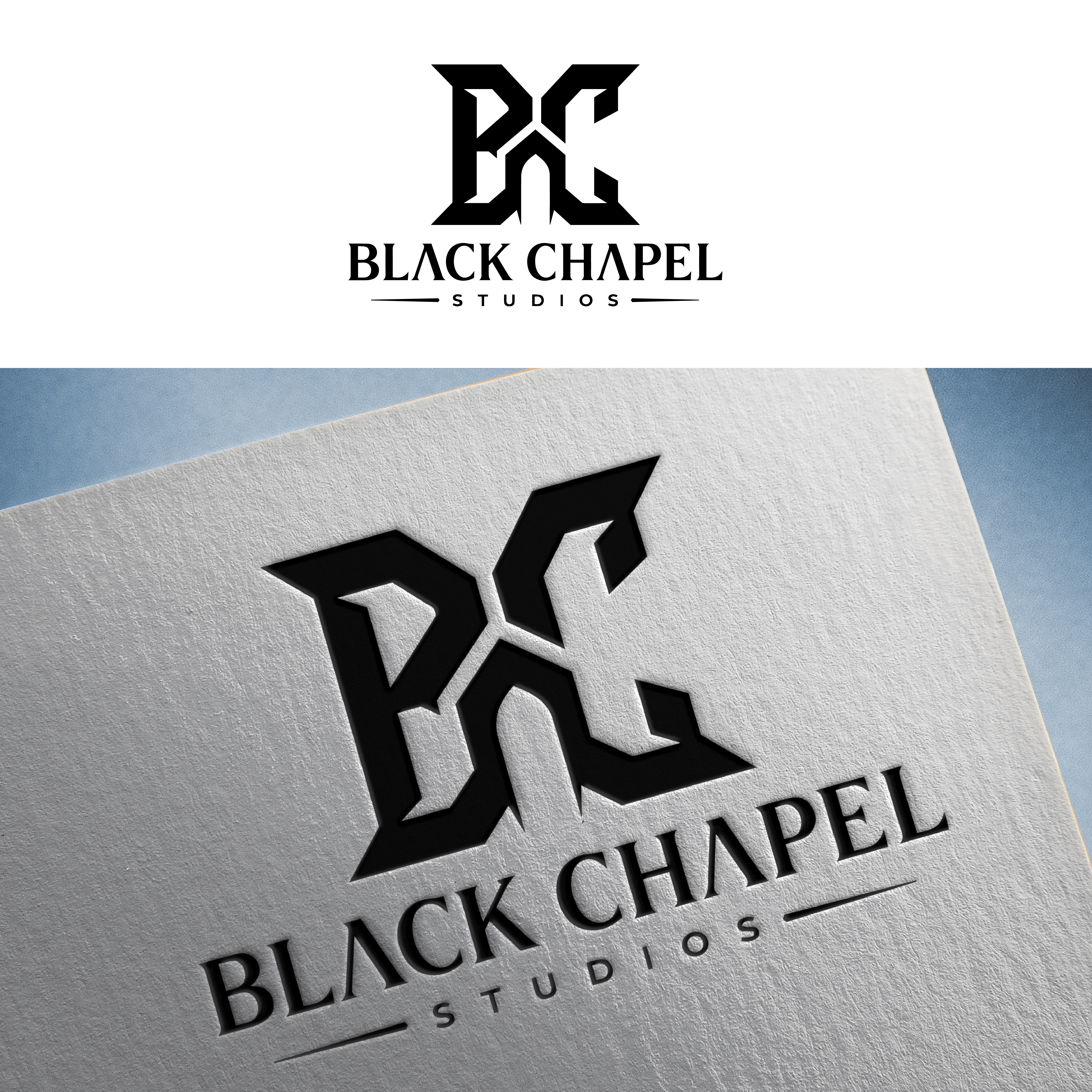 Logo Design by Shariqology for Black Chapel Studios | Design #37129331