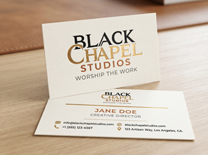 Logo Design by designs by Dylan for Black Chapel Studios | Design: #37137308