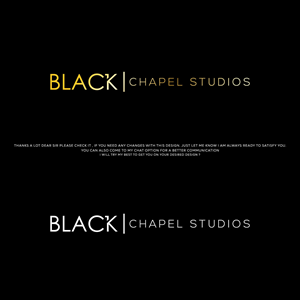 Logo Design by Logo Care. for Black Chapel Studios | Design: #37126775