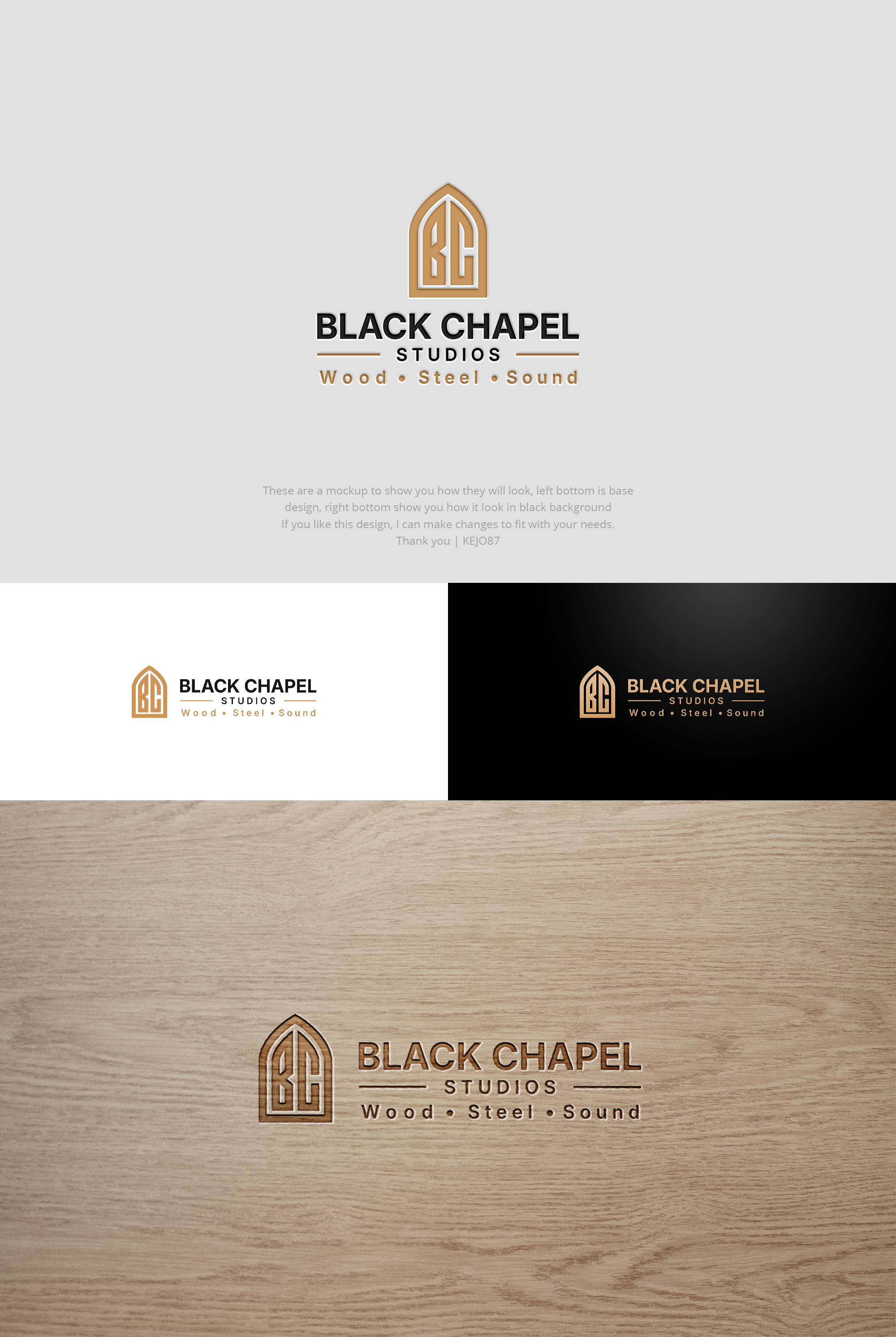 Logo Design by Kejo87 for Black Chapel Studios | Design #37131395
