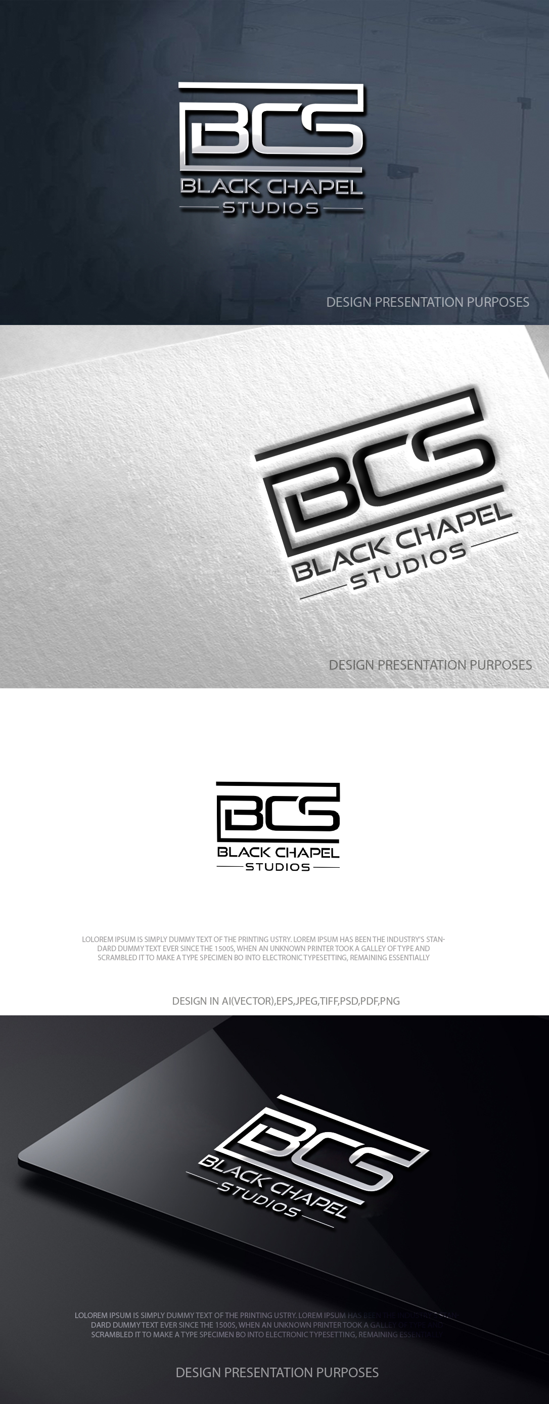 Logo Design by zebronicgraphic for Black Chapel Studios | Design #37125723