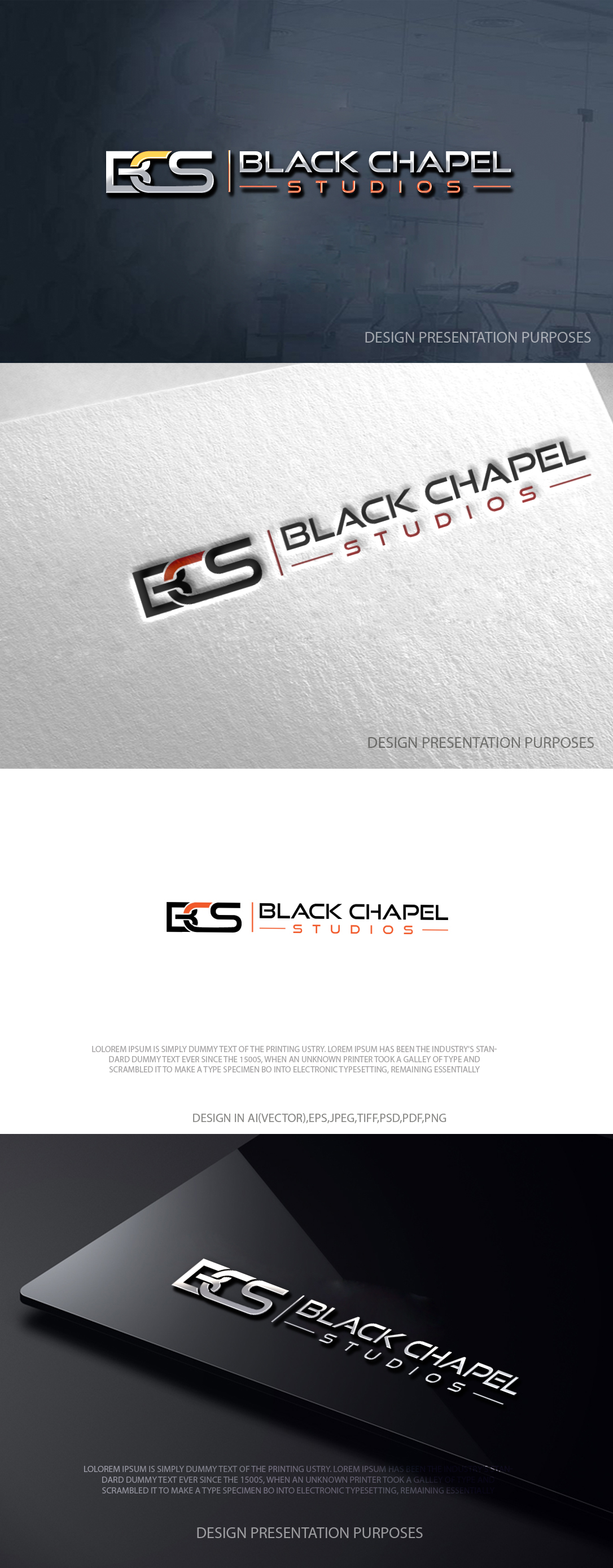 Logo Design by zebronicgraphic for Black Chapel Studios | Design #37125728