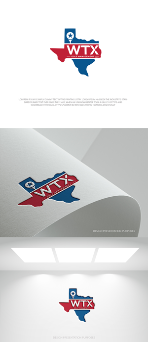 Diseño de Logo por zebronicgraphic para WTX Golf Management | Diseño: #37130350