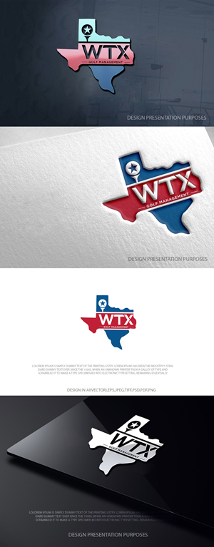 Diseño de Logo por zebronicgraphic para WTX Golf Management | Diseño: #37130352