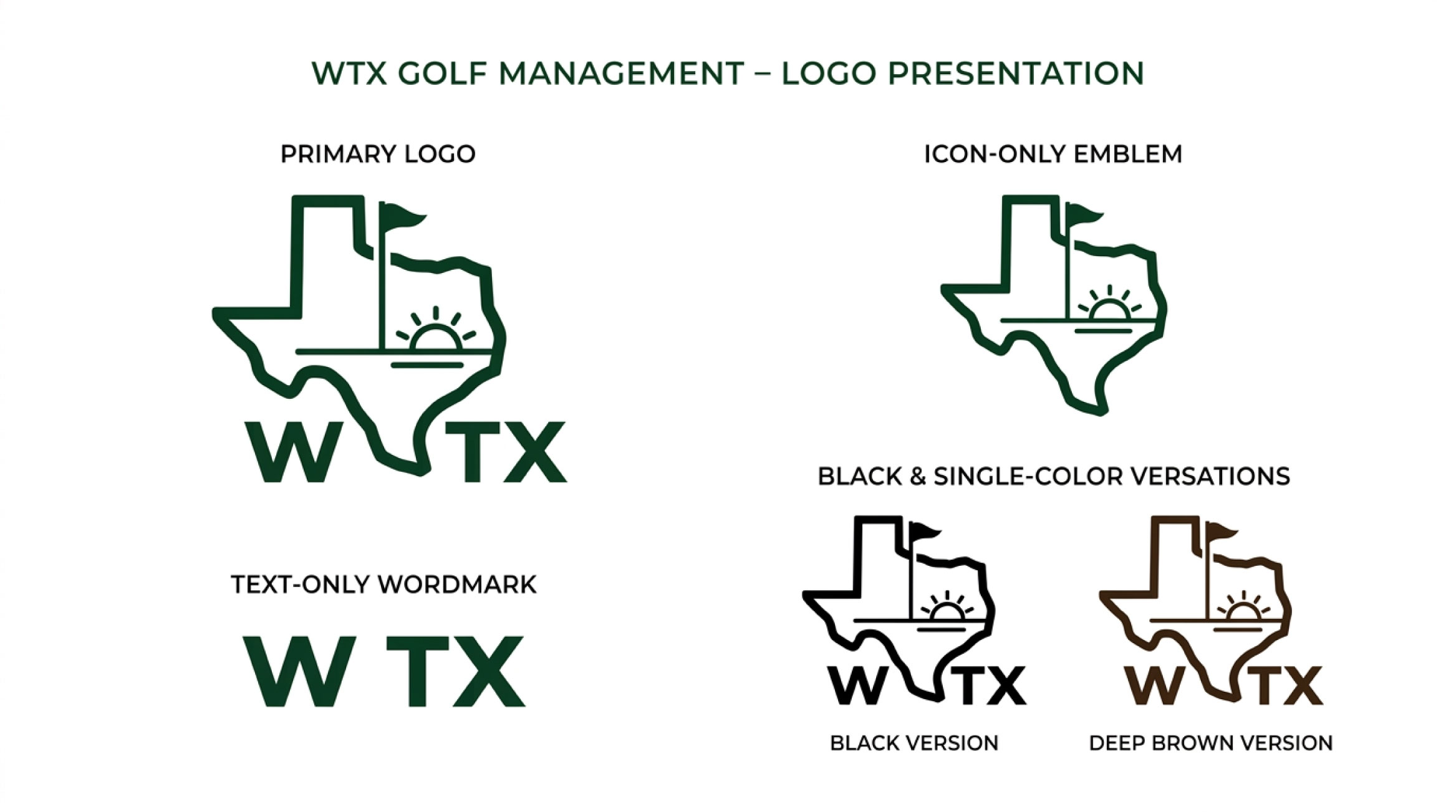 Logo Design by UAD DESIGNS for WTX Golf Management | Design #37138243