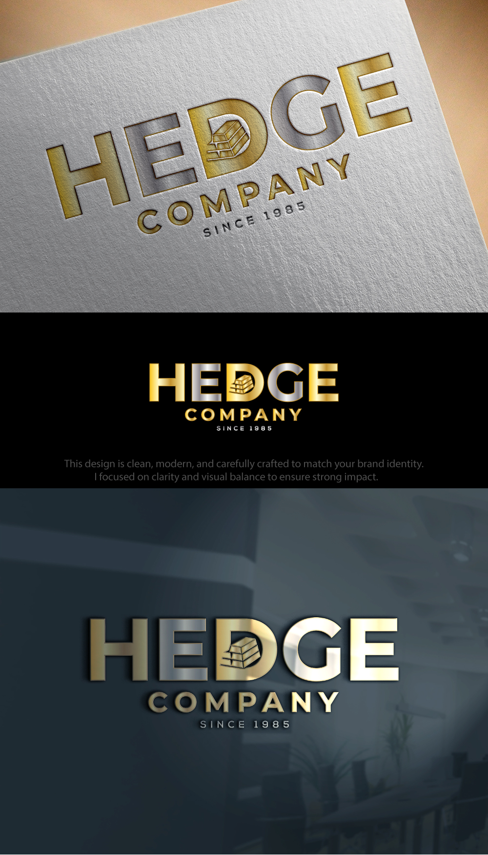 Logo Design by Hamza  Al-Muttalib for Hedge Company | Design #37135016