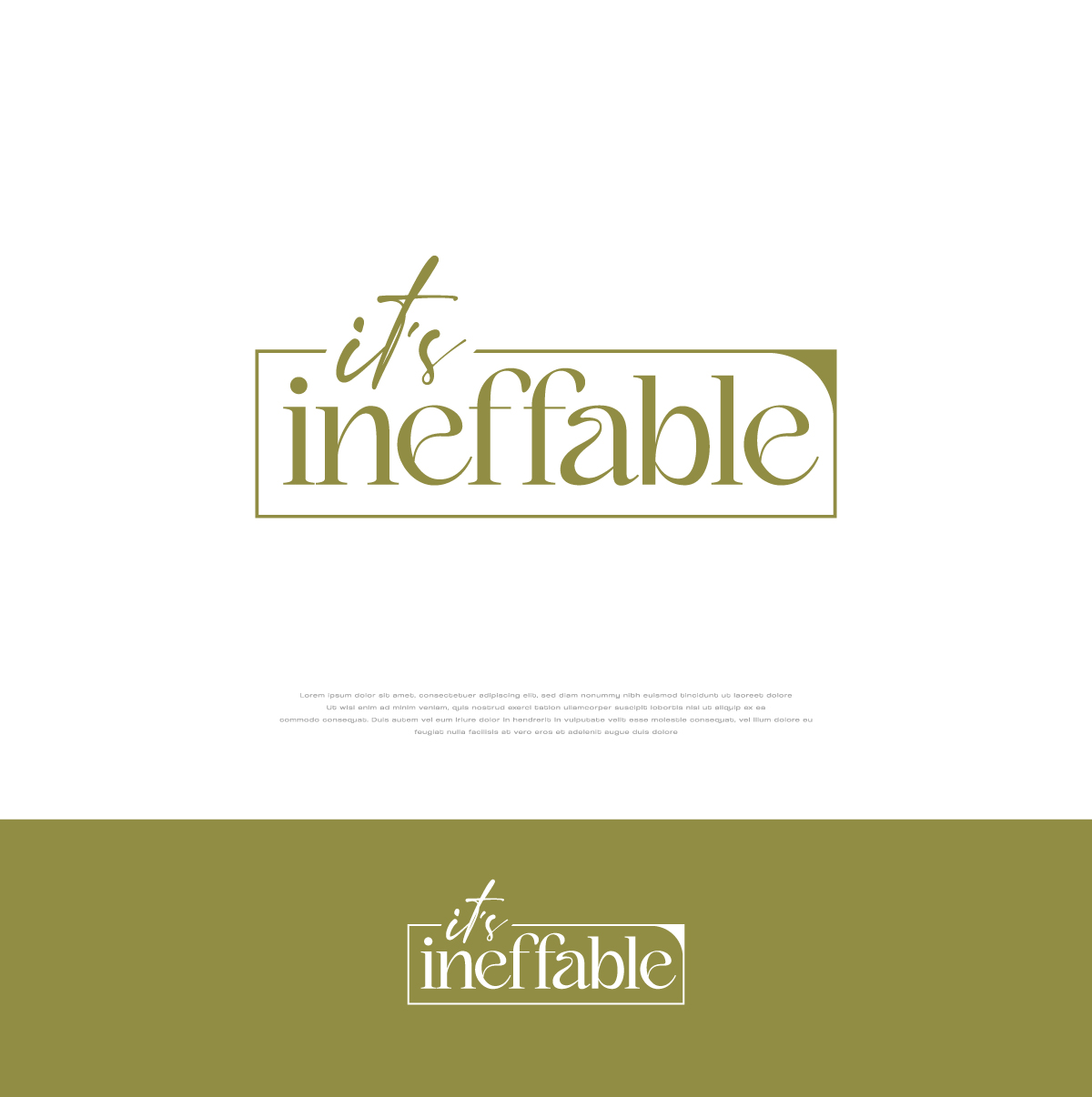 Logo-Design von apik. für it's ineffable | Design #37131076