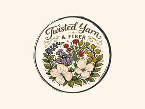 Business logo for Yarn, fiber,  handmade, wool, fiber arts, tattoo art inspired