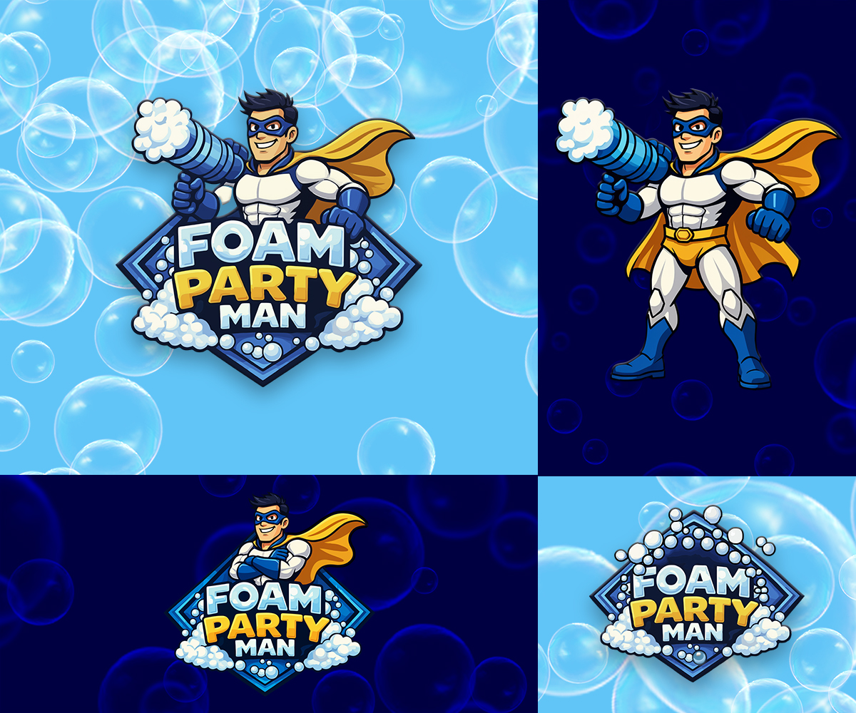 Diseño Gráfico por Zonda Studio para Foam Party Man | Diseño #37143226