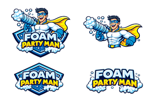 Diseño Gráfico por SofiaDesignStudio para Foam Party Man | Diseño: #37142611