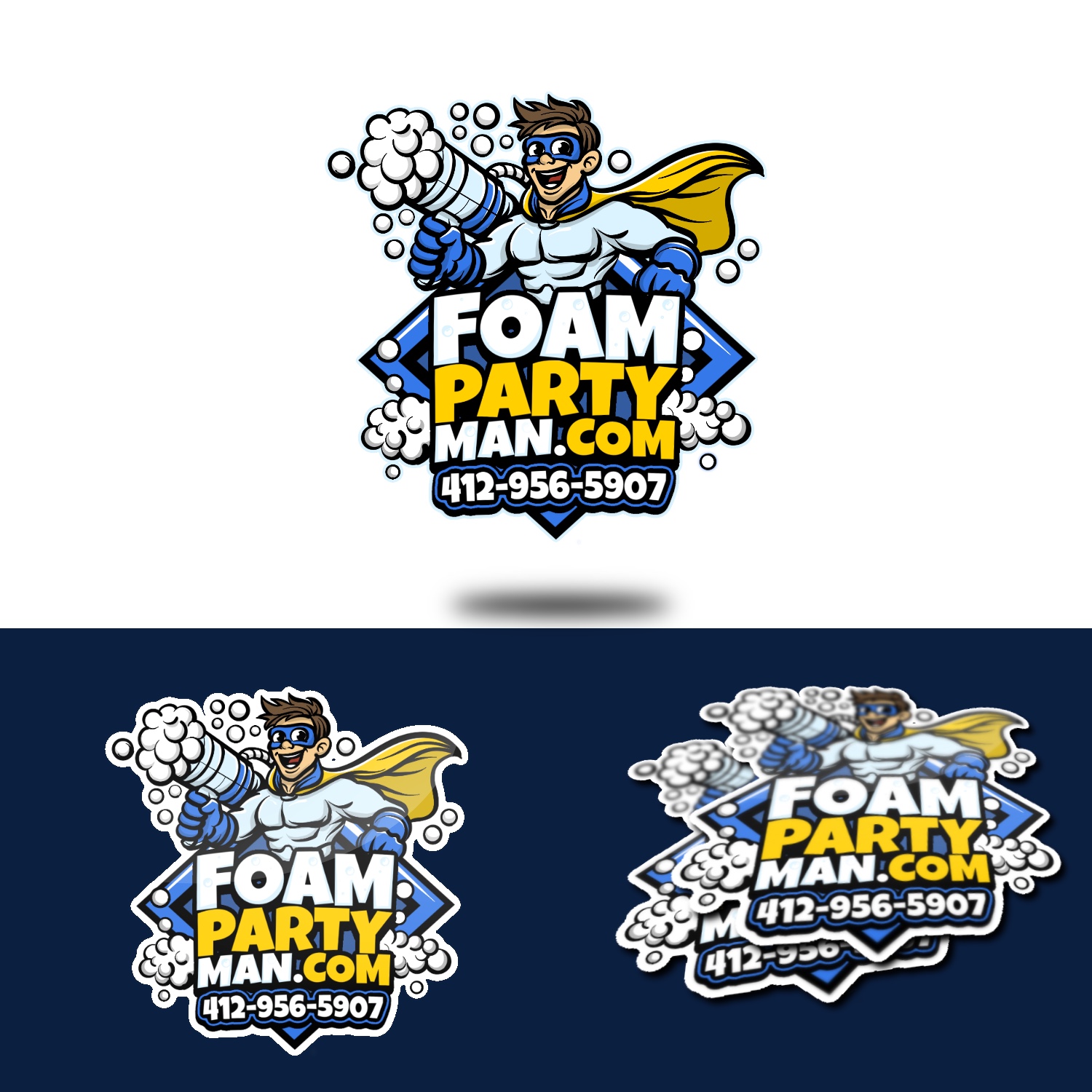 Diseño Gráfico por Falih A para Foam Party Man | Diseño #37141470