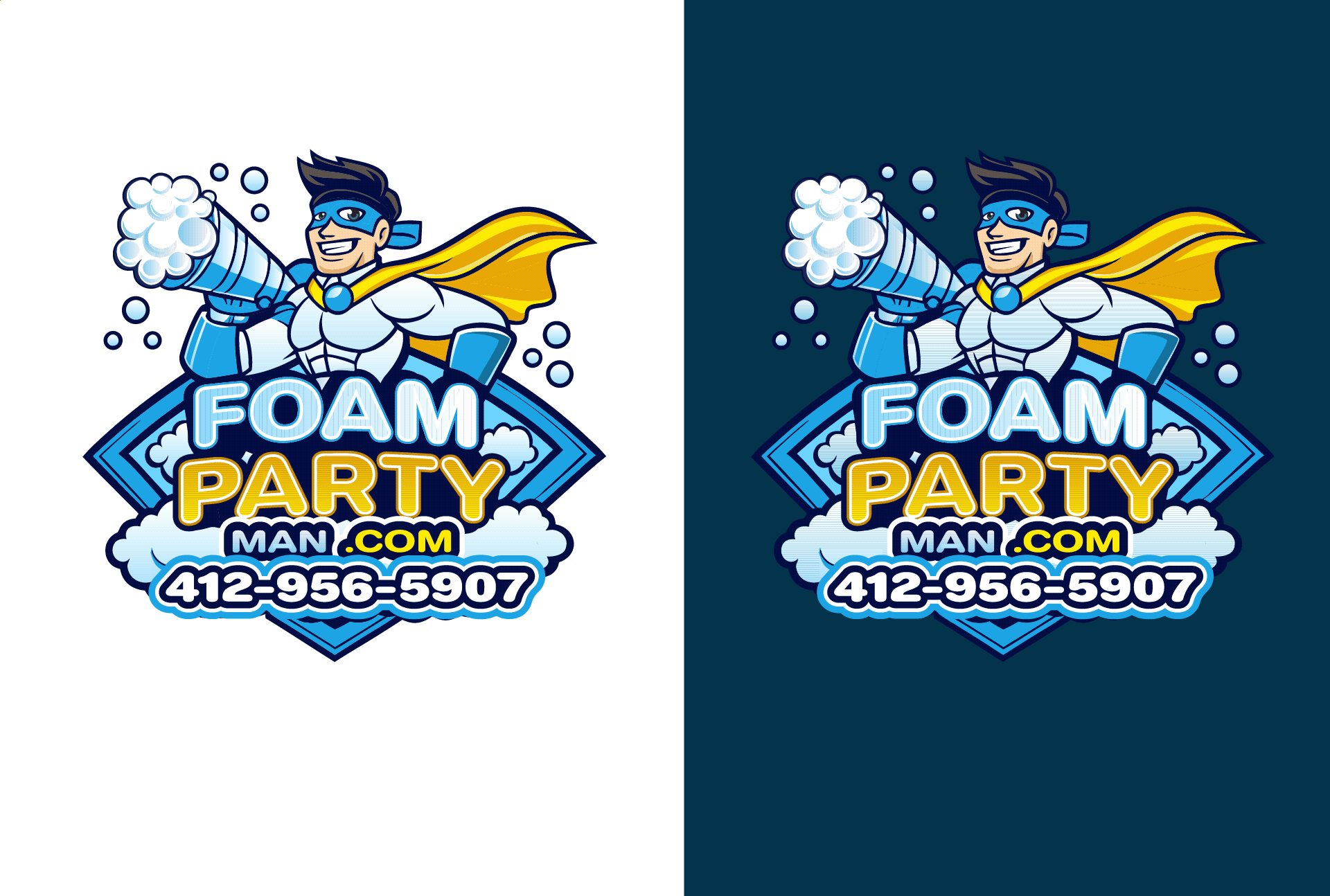 Diseño Gráfico por Rickyy para Foam Party Man | Diseño #37168458