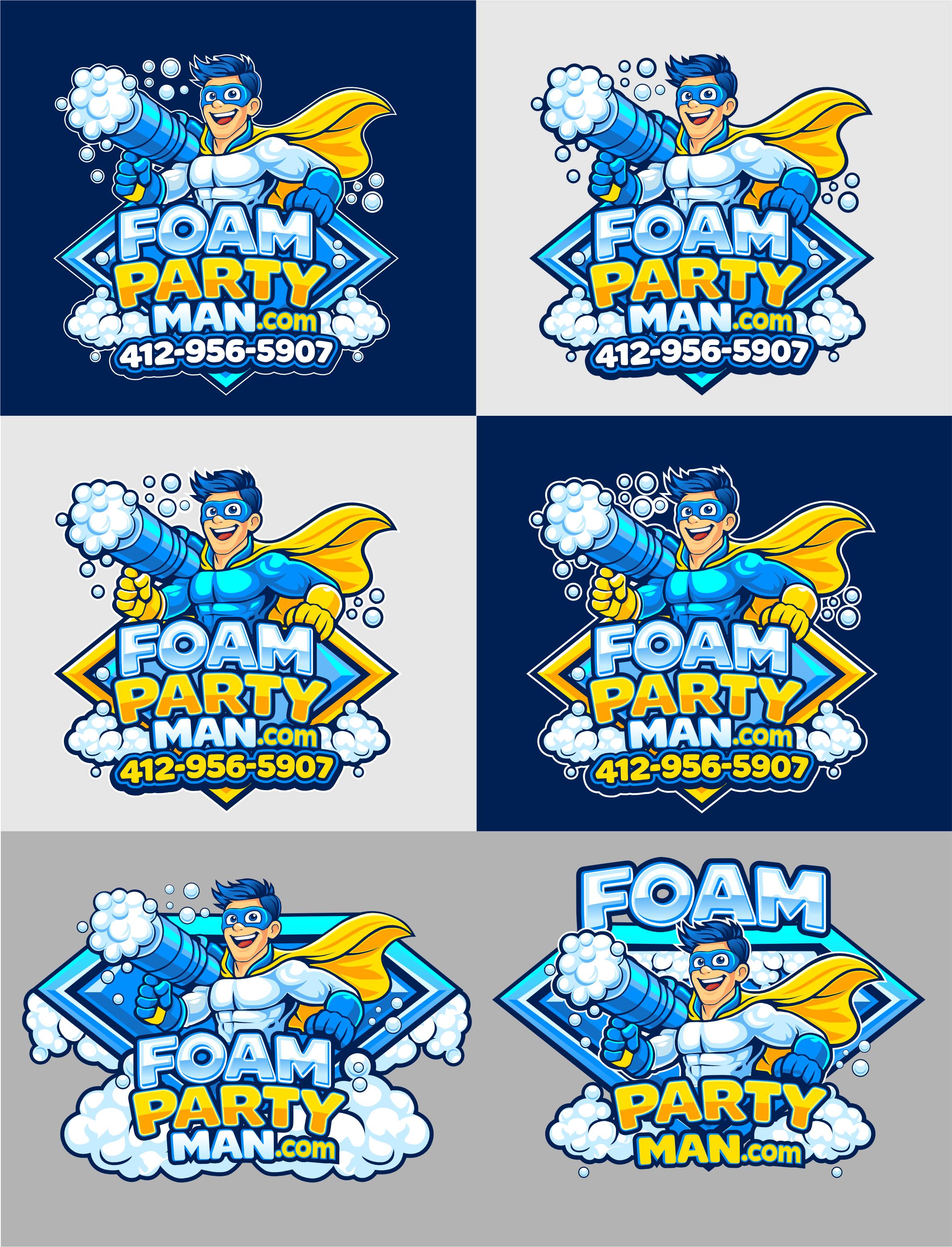 Diseño Gráfico por Yakuza20 para Foam Party Man | Diseño #37141743