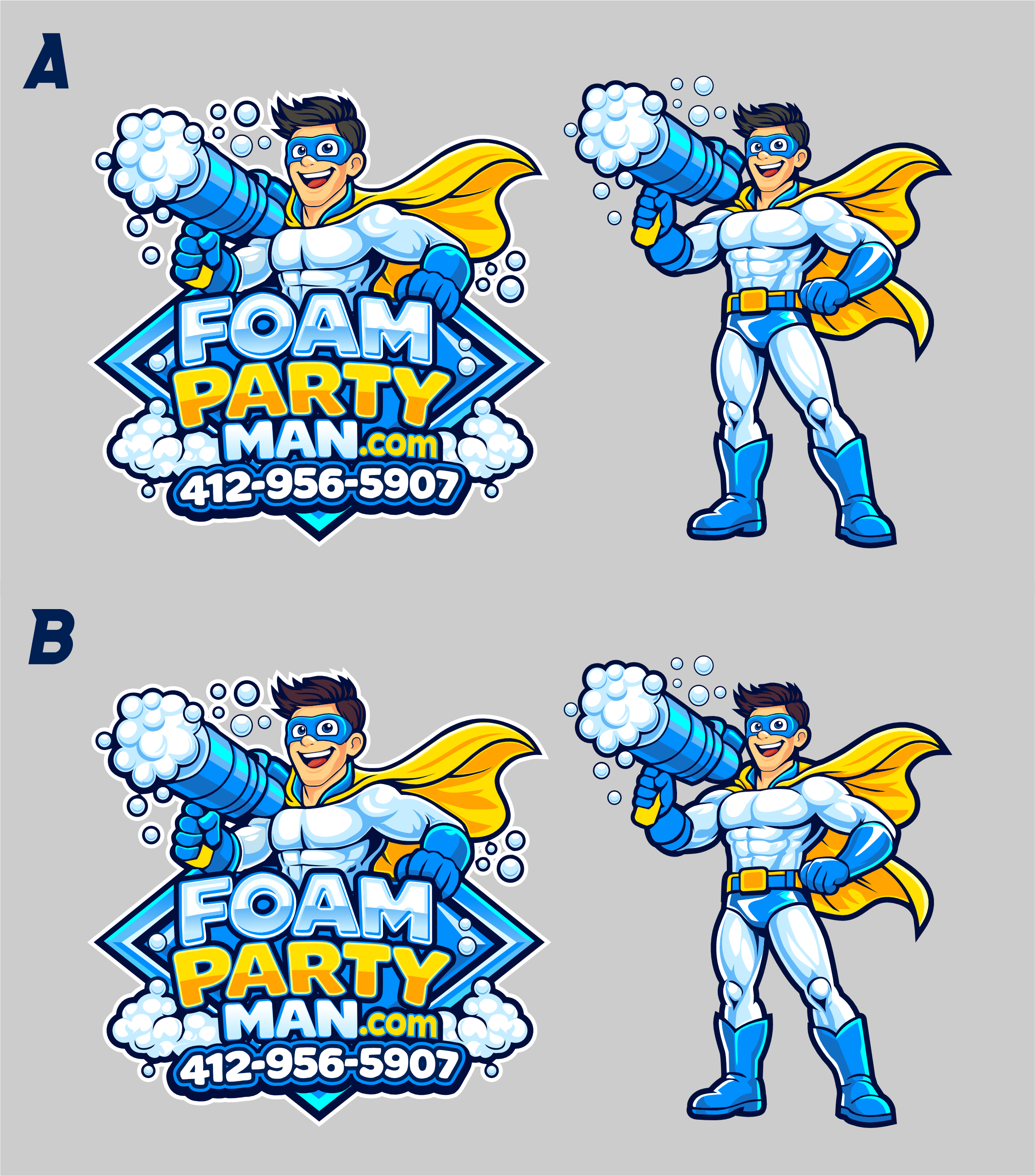 Diseño Gráfico por Yakuza20 para Foam Party Man | Diseño #37207216