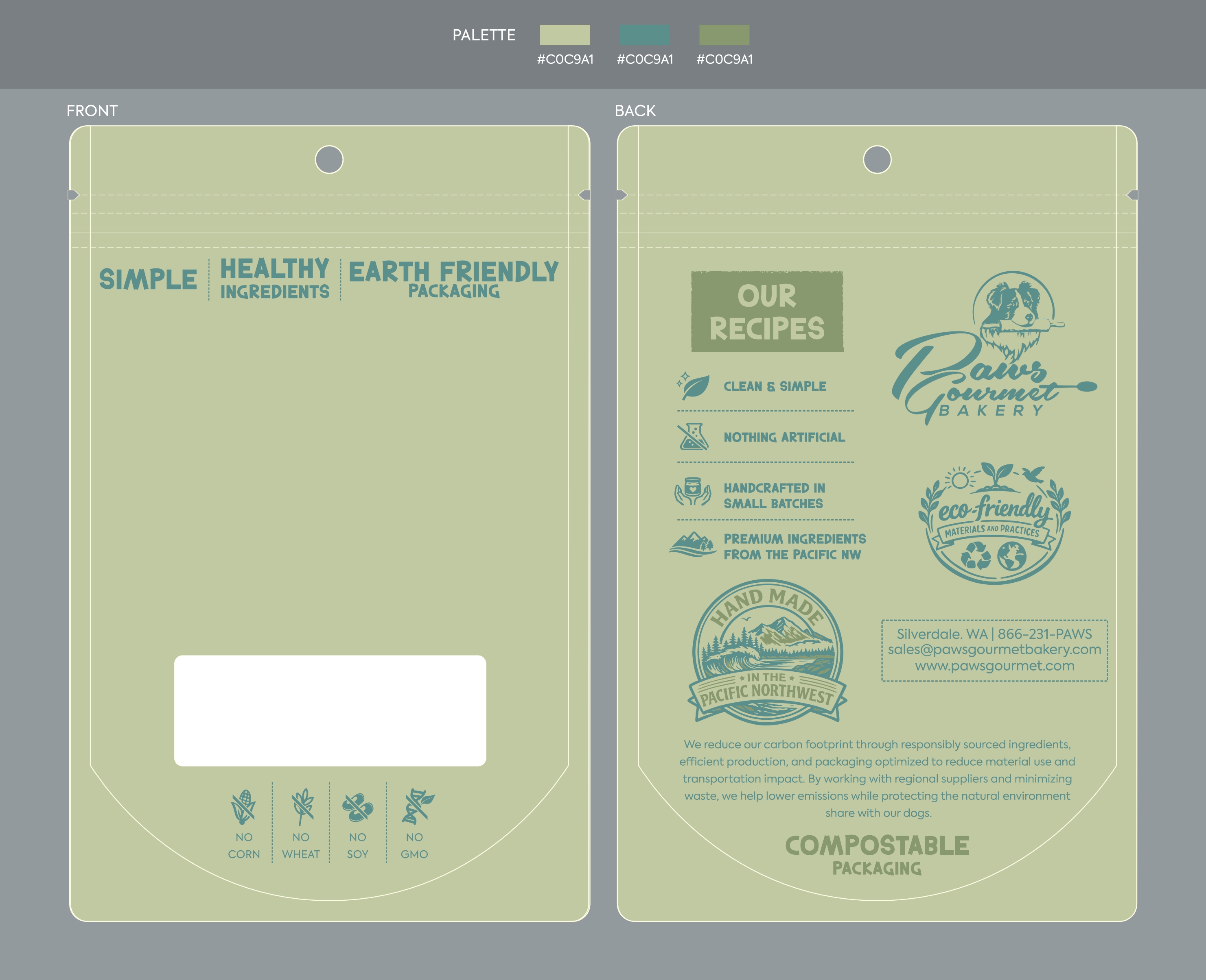 Design Emballage par erikdesign pour Paws Gourmet Bakery | Design #37165806