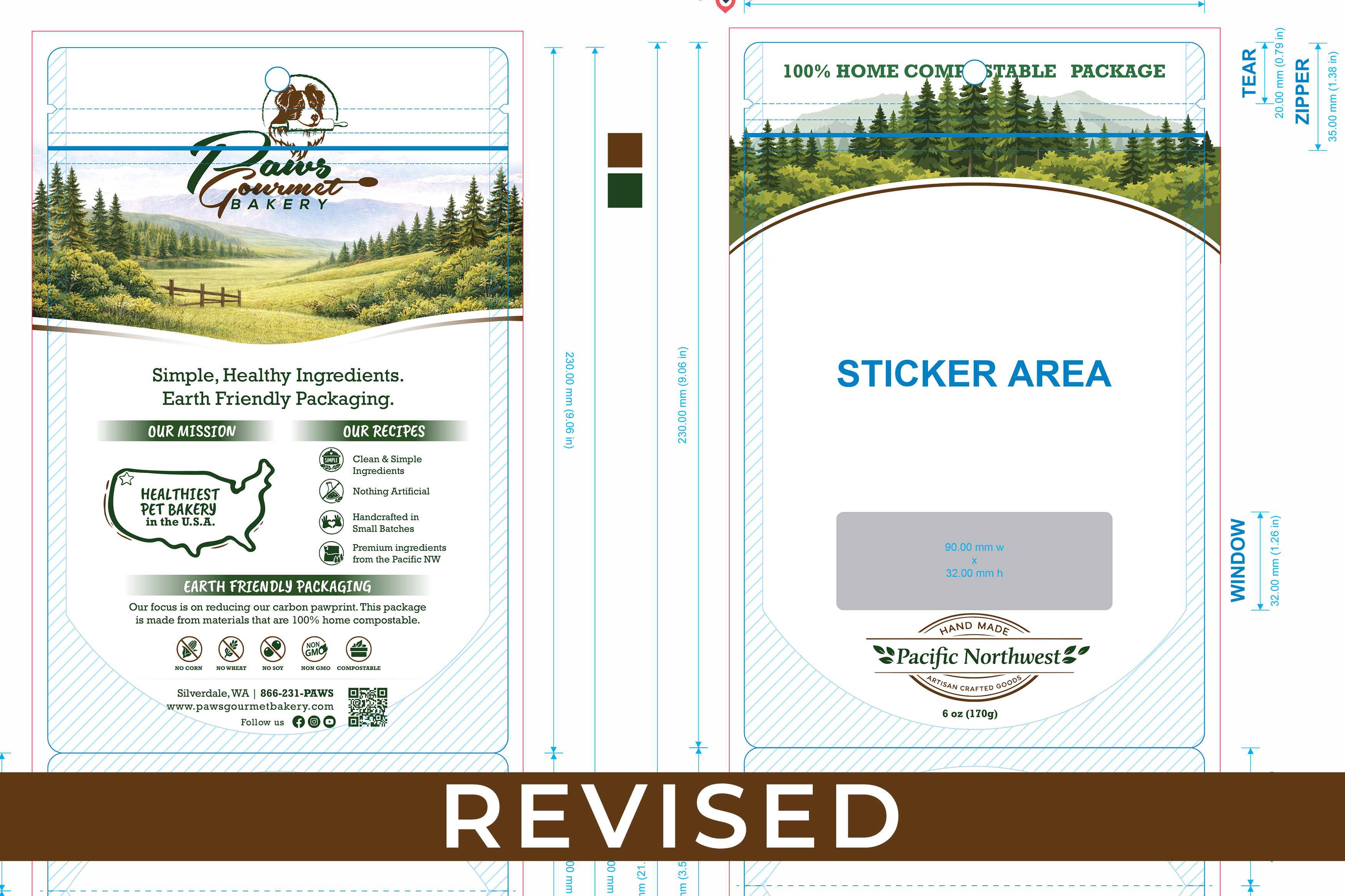 Design Emballage par MDesigns ™ pour Paws Gourmet Bakery | Design #37169710