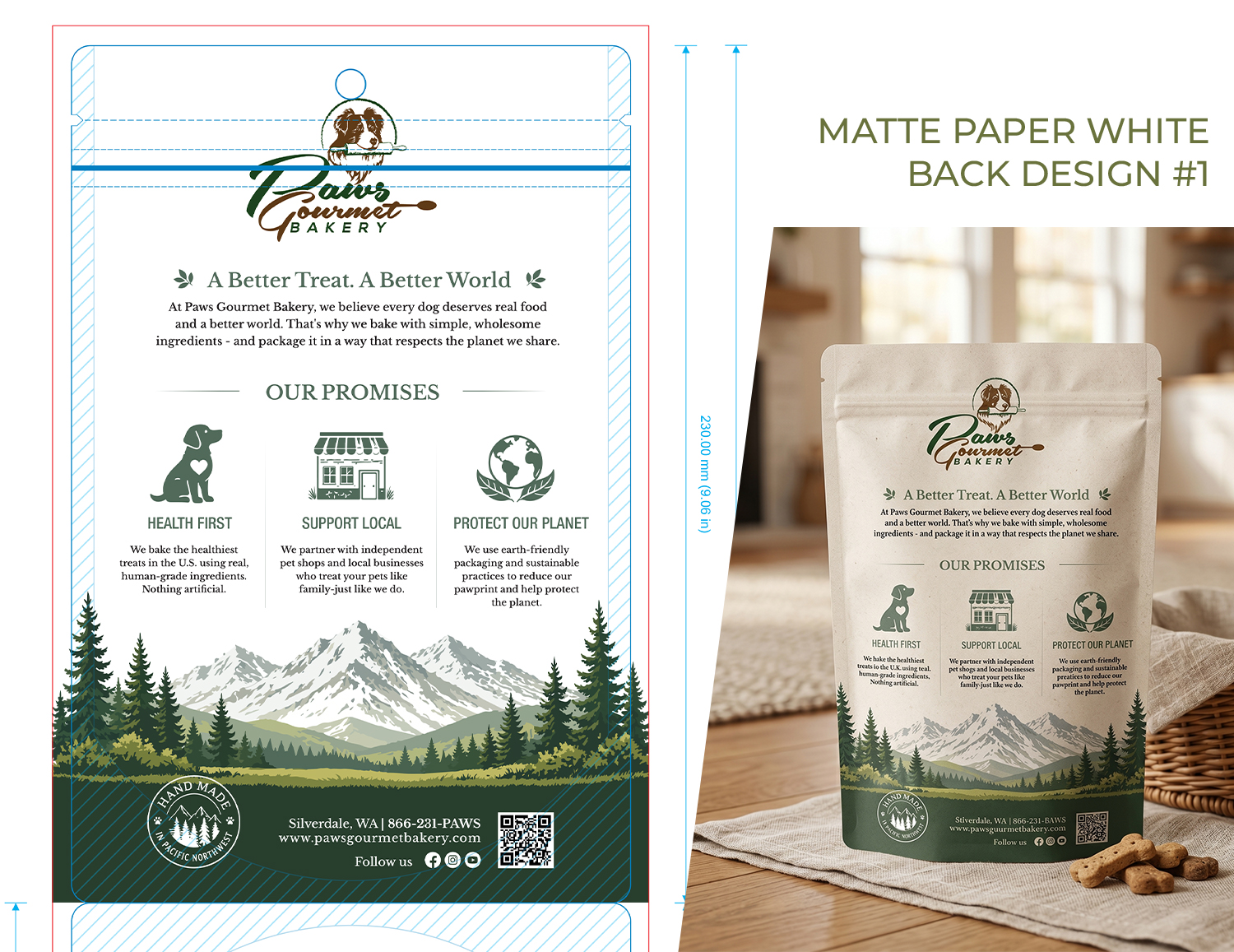 Design Emballage par MDesigns ™ pour Paws Gourmet Bakery | Design #37179273