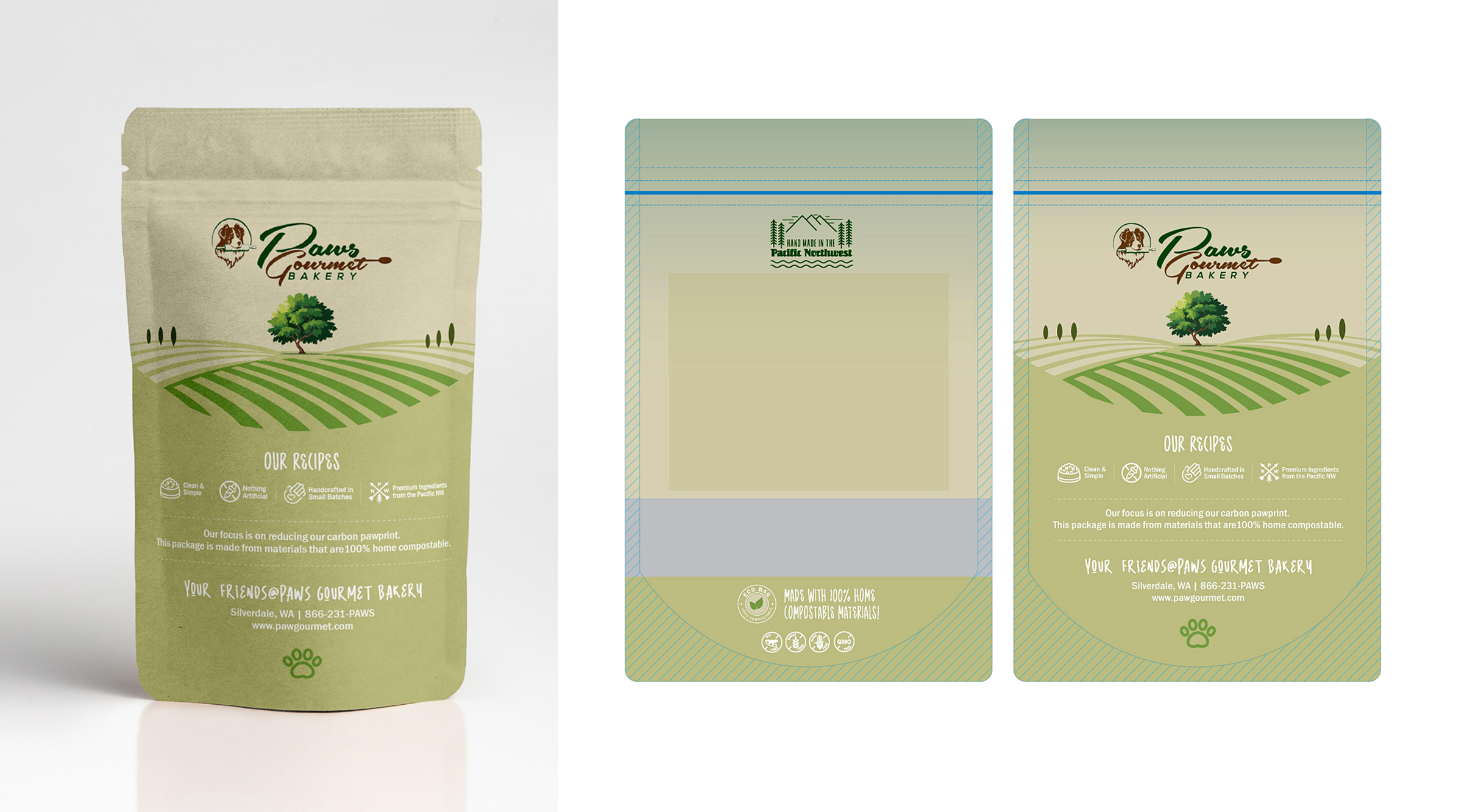 Design Emballage par DipeshLama pour Paws Gourmet Bakery | Design #37171269