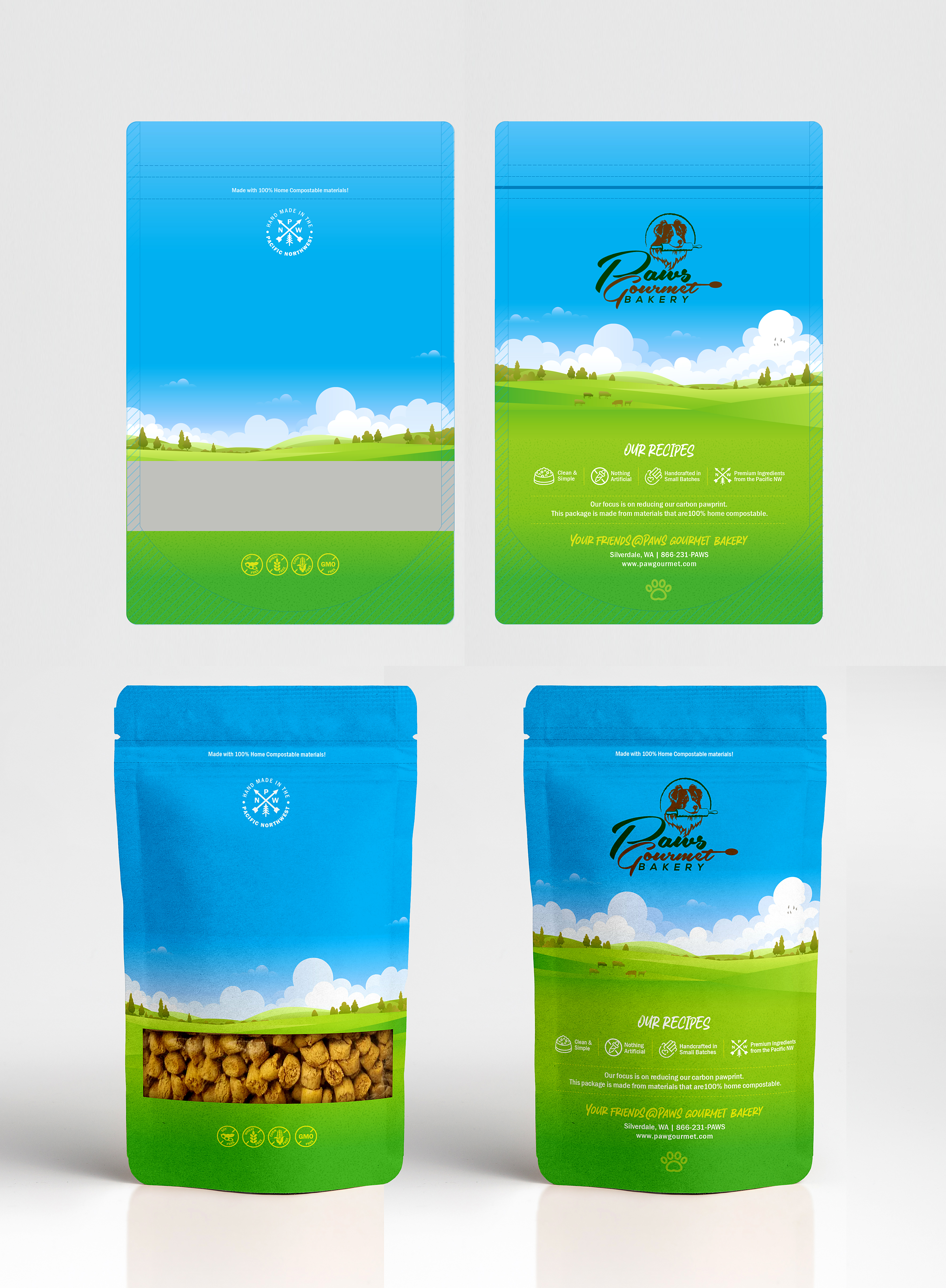 Design Emballage par DipeshLama pour Paws Gourmet Bakery | Design #37180352