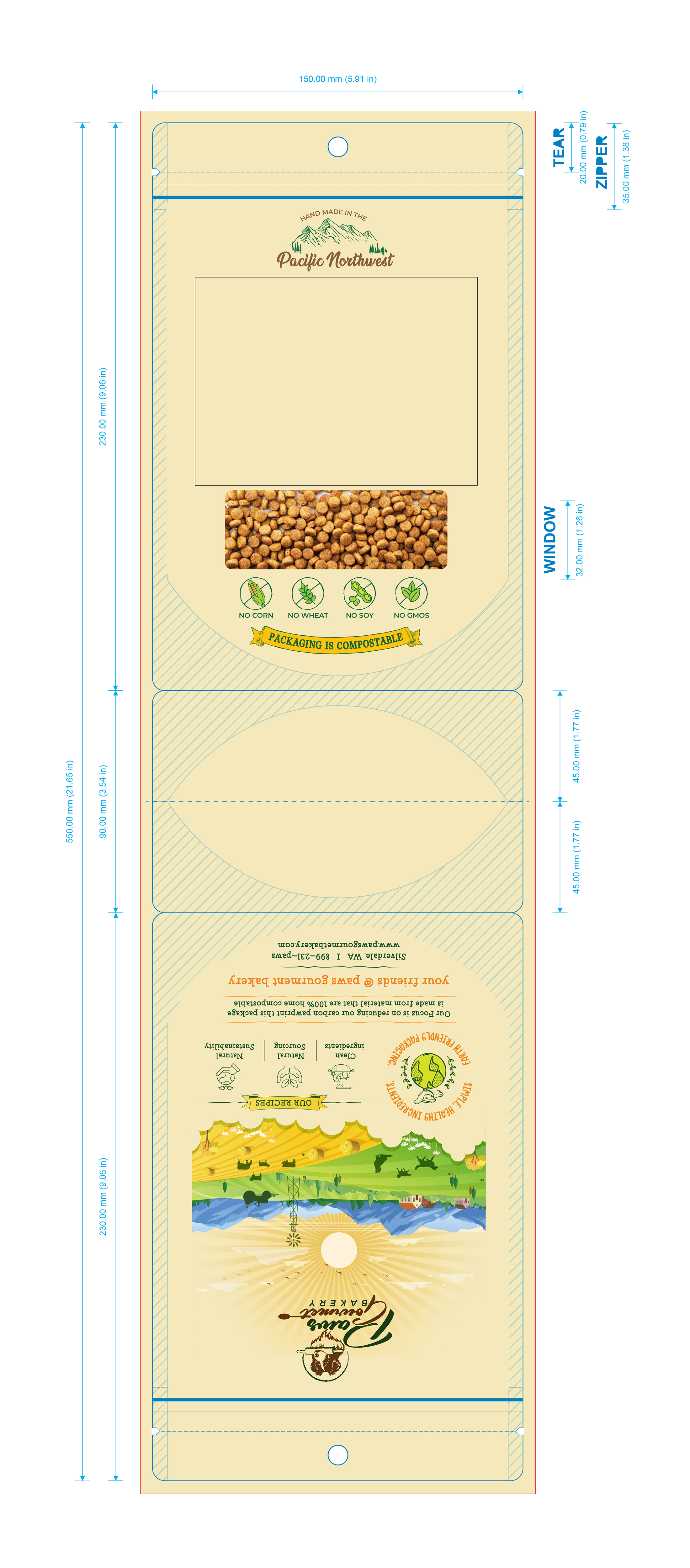 Packaging Design by saurabhjoshi for Paws Gourmet Bakery | Design #37163586