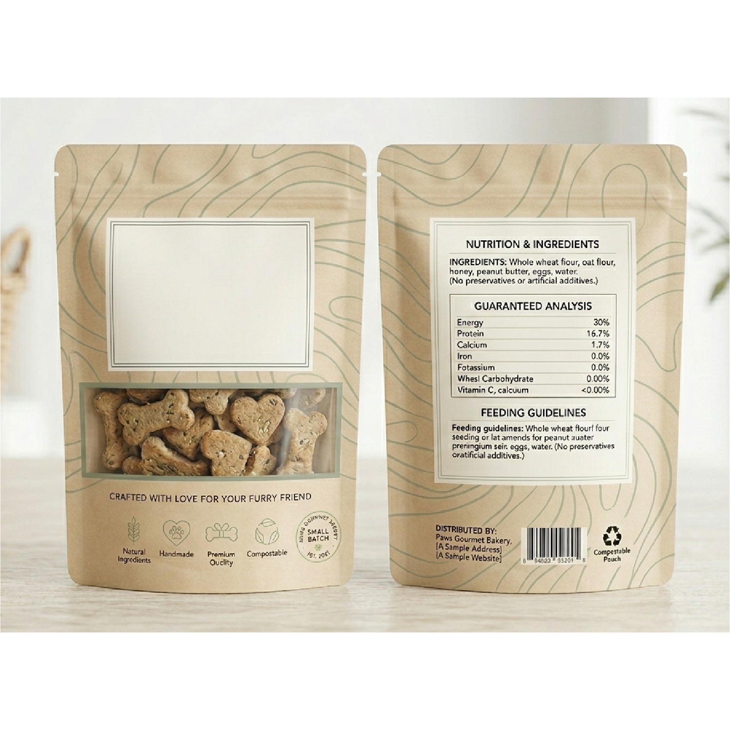 Design Emballage par ErrAr pour Paws Gourmet Bakery | Design #37148922