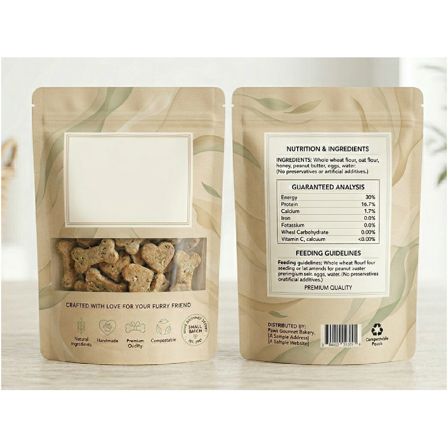 Design Emballage par ErrAr pour Paws Gourmet Bakery | Design #37148924
