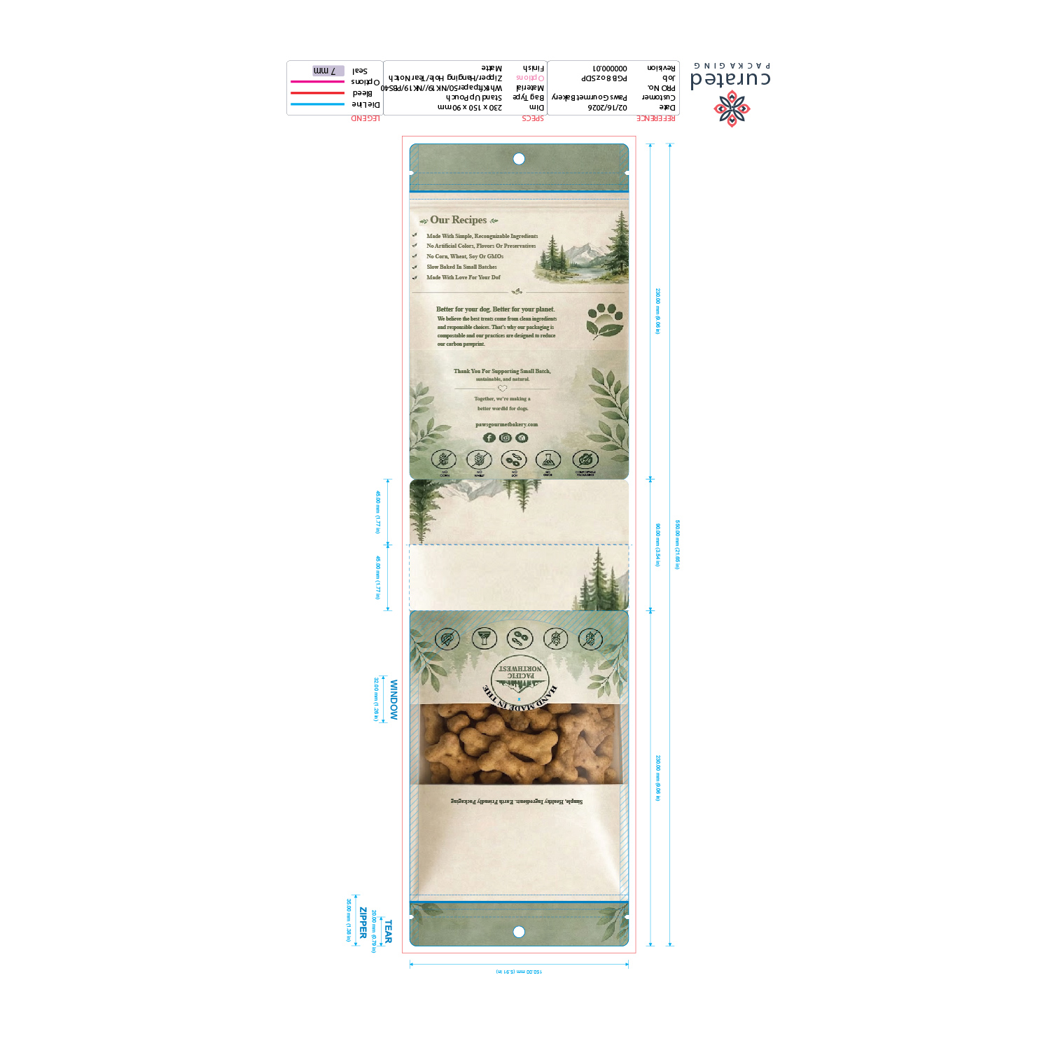Design Emballage par ErrAr pour Paws Gourmet Bakery | Design #37164573