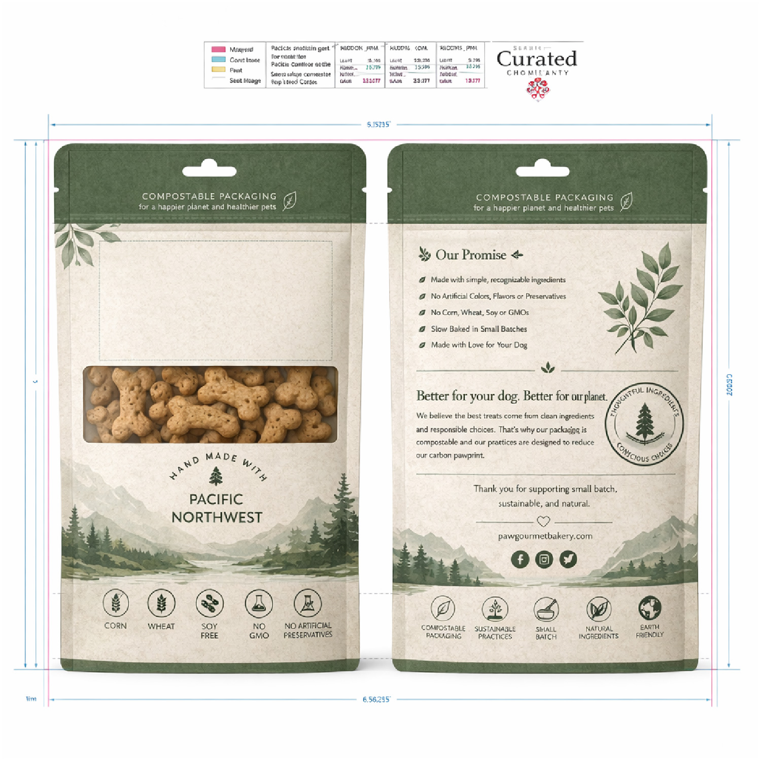 Design Emballage par ErrAr pour Paws Gourmet Bakery | Design #37165771