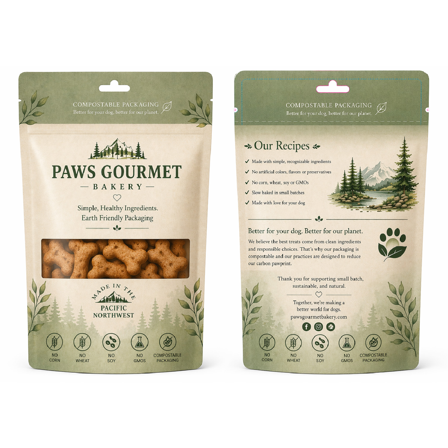 Design Emballage par ErrAr pour Paws Gourmet Bakery | Design #37167615