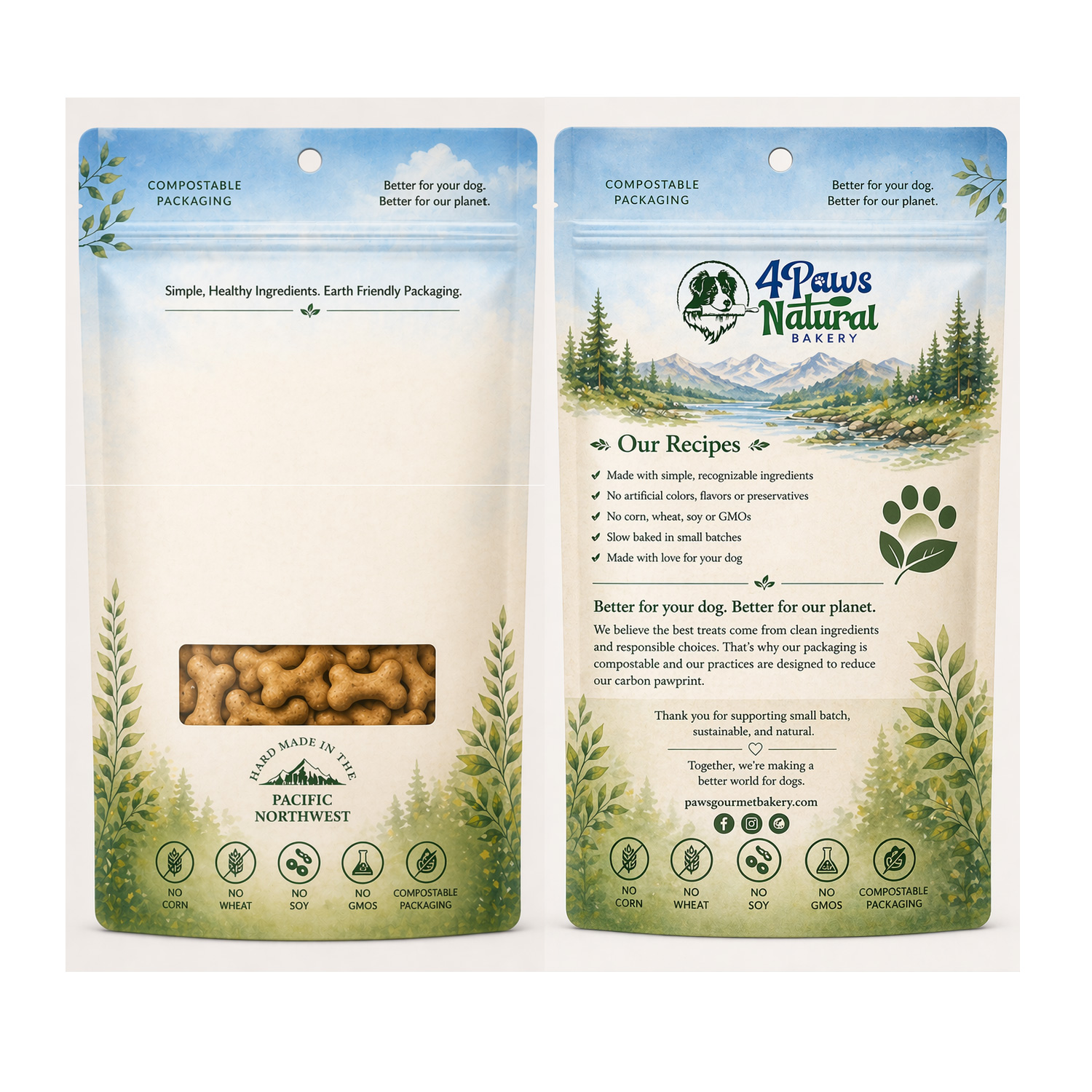 Design Emballage par ErrAr pour Paws Gourmet Bakery | Design #37176270