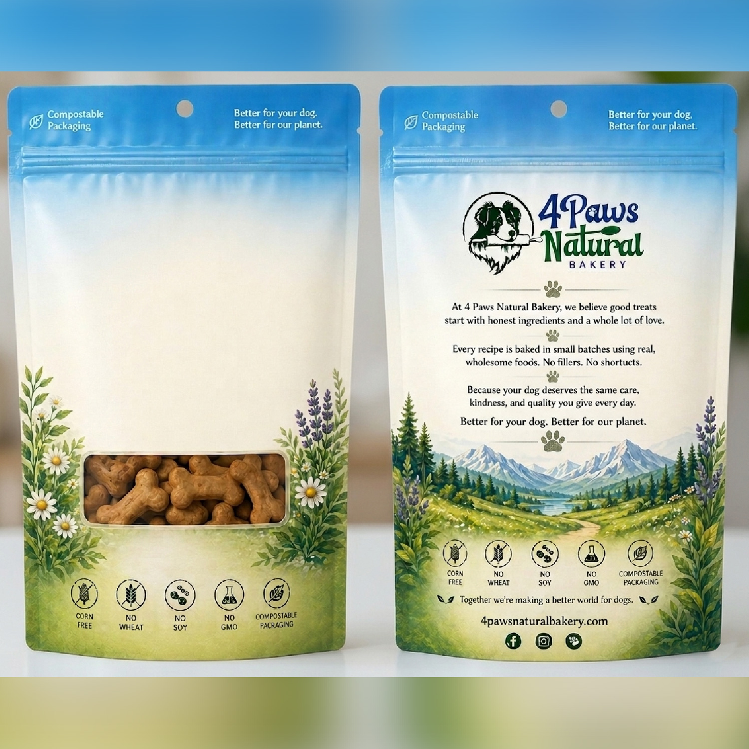 Design Emballage par ErrAr pour Paws Gourmet Bakery | Design #37182656