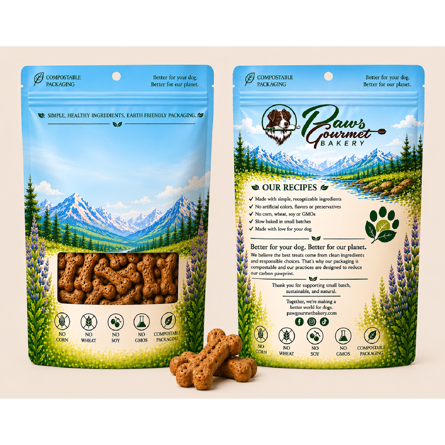 Design Emballage par ErrAr pour Paws Gourmet Bakery | Design #37190360